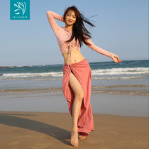 Dancer belly dance practice suit Autumn and winter 2019 new suit sexy dance suit performance costume female beginner