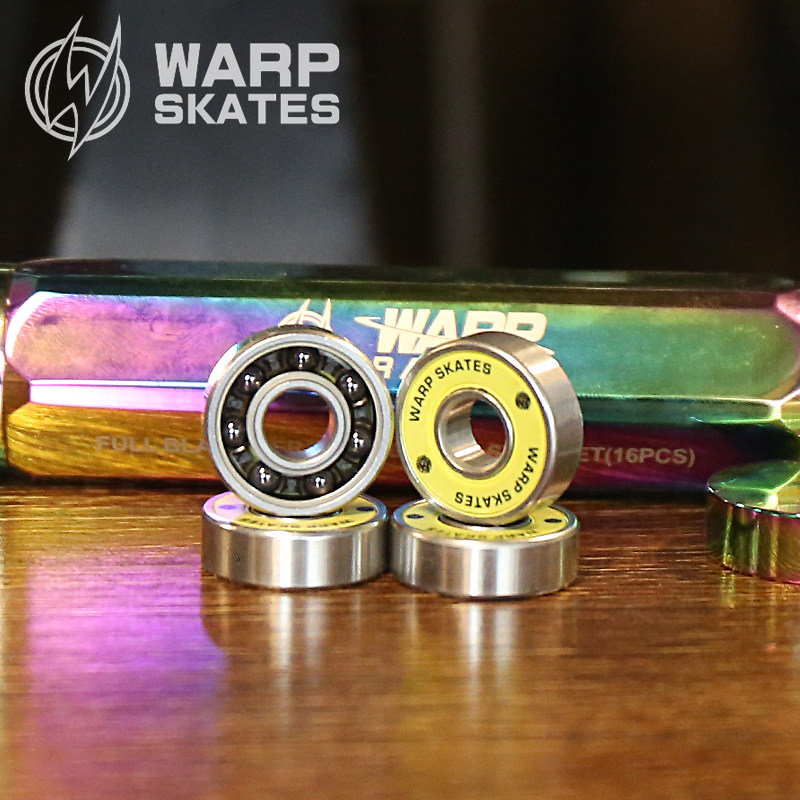 Old A Wheel Skating Speed WARP Black Pottery Bearing Wheels Sliding Shoes Skate Ceramic Bearing Speed Skating Marathon