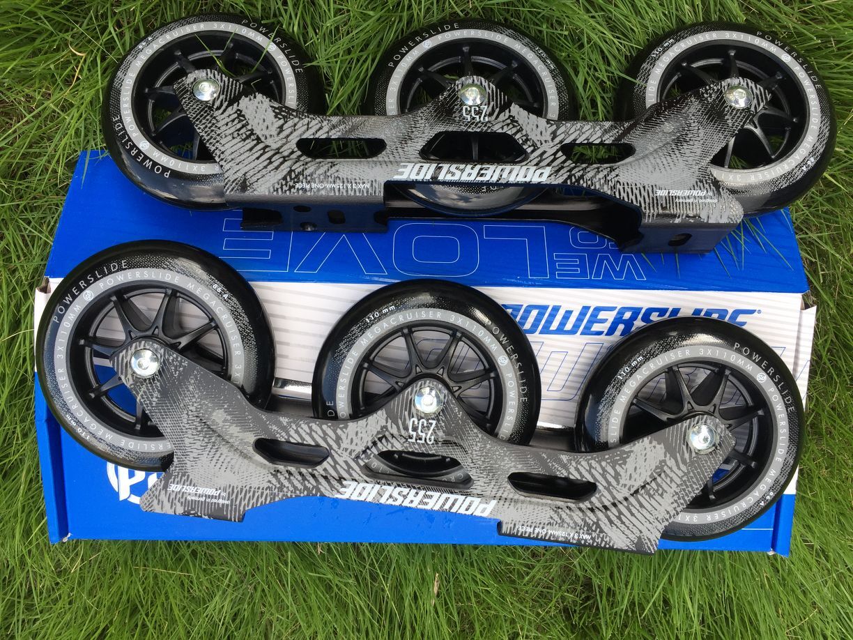 Old A roller skating POWERSLIDE three-wheel three-wheel knife holder 3*110 entry three-wheel brush street knife holder