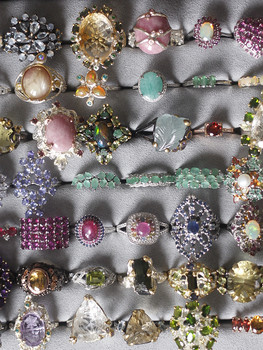 Natural emerald blue ruby 925 silver ring