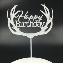 Cake inserts Flags Inserts Hand Hearts Deer Antlers Wedding sweets Sweets Terrace Decoration Arrangement Baked peels Cake Decorations