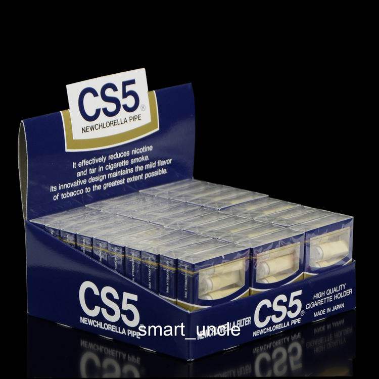 Japan imported CS5 disposable filter cigarette holder 150 pieces, blue anti-counterfeiting stamp