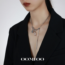 OOMEO Original design small crowdlock bone chain can be restructured with lukewarm wind necklaces Insuro Tide Sweet and Spicy Girl Choker