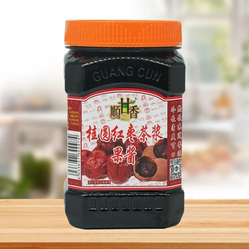 1 кг мякоти красного финикового чая Guangcun Longan, медово-фруктовый чайный соус, содержащий частицы фруктовой мякоти, для горячих и холодных напитков