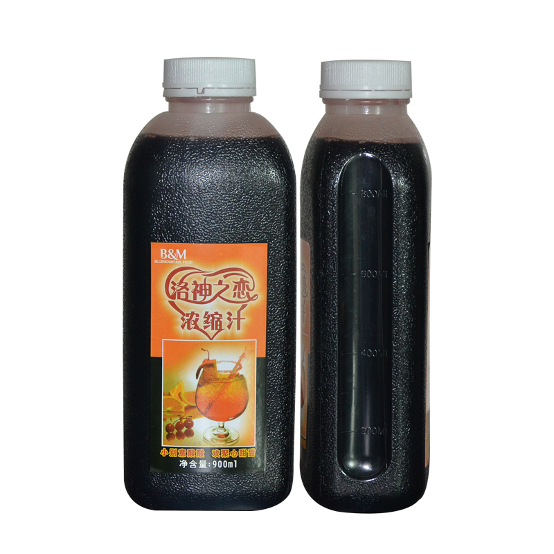 New date BM Blue Mountain Luoshen love flower juice brewed beverage 900ml bottled straight or various beverage flavoring