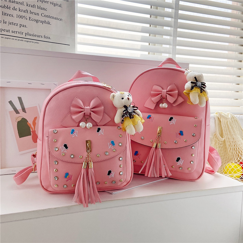 Cute Children Kindergarten School Bag Girl 12 3rd Year Elementary School Students Double Shoulder Bag Fashion Girl Travel Bag