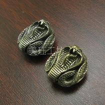 Brass white copper cobra cloth buckle decorative buckle handmade leather goods wallet bag accessories 4889