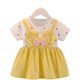 Baby cotton dress 2022 summer children's clothing foreign style cotton skirt 0-1-2 years old 3 baby girl princess skirt tide