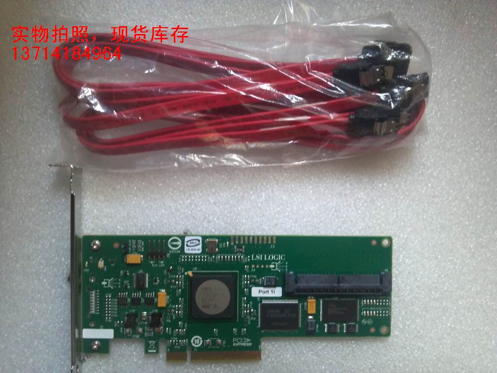 New spot LSI 3042E PCI-E 4-port SAS card SATA to send a data line LSI 3041