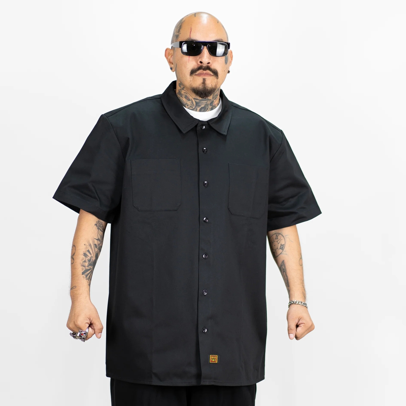 In Stock Fb County Heavyweight Short-Sleeve Kackies  Shirt Loose Casual West Coast