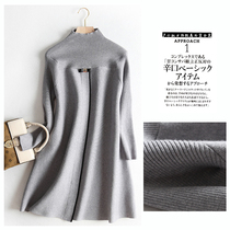 European and American style big single foreign trade Original order tail goods cut Mark 2021 autumn winter sweater long sweater tide