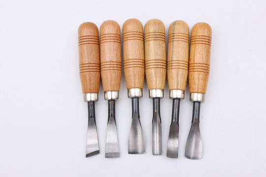 Violin Making and Repair Tools, Maple Handle Carving Knife, Sharp Carbon Steel Material, Set of Round Knives, Flat Knives, Oblique Knives