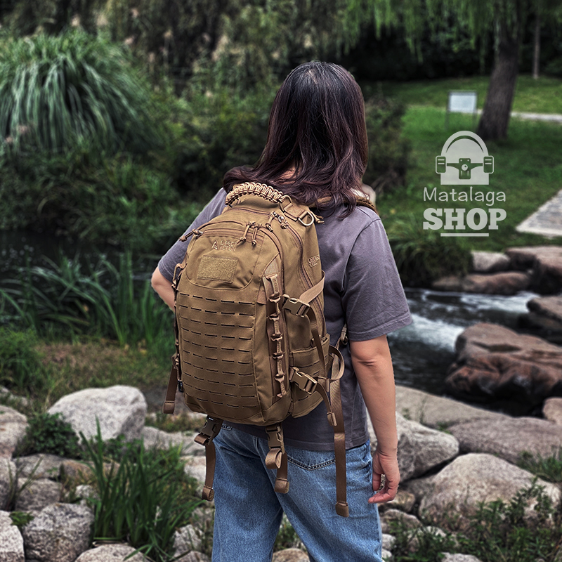 Hiking, Camping, Tactical Training, Escape, Edc, Multi-Functional, Divided, Multi-Pocket, Daily Carry Backpack