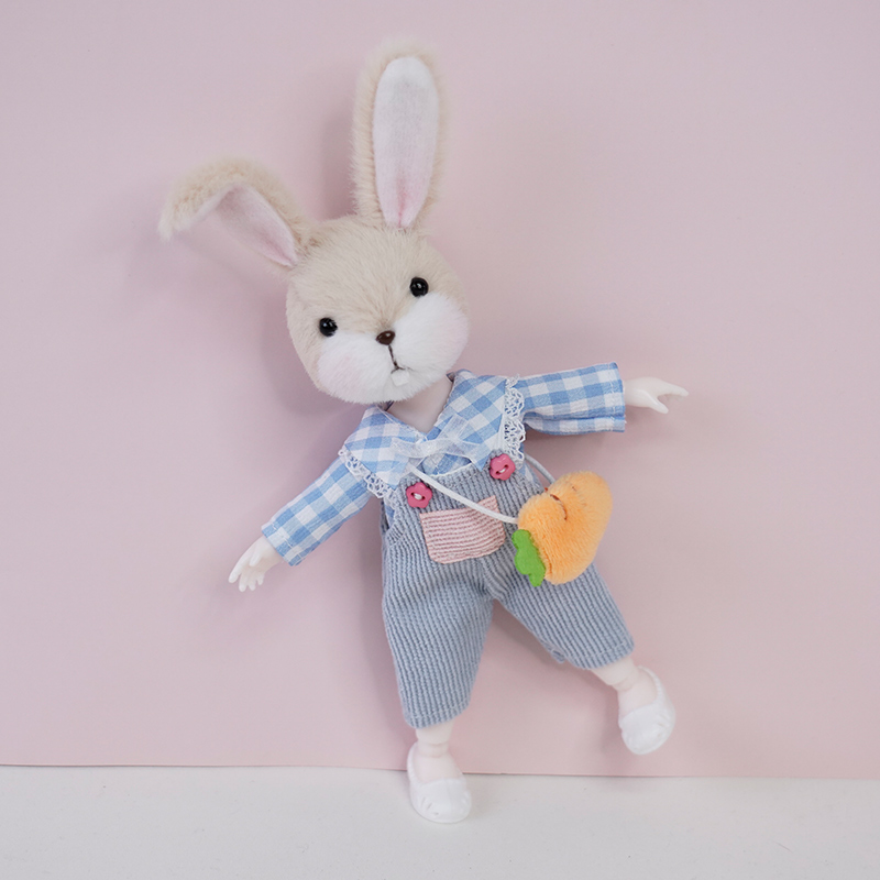 MEEMO rice germination Artisanal Diy Taro Rabbit Animal Plush Doll Material Bag Homemade Doll Suit