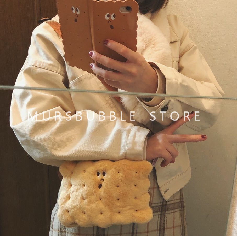 Do you eat cute? Spot GLADEE smore sandwich cookie cookie cookie plush bag slope bag
