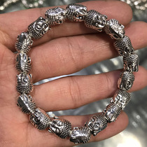 Tibetan silver Buddha handstring transfer to retro Mall Leverte silver mens hand chain female prayer beads such as the Buddha silver ornament laughing Buddha