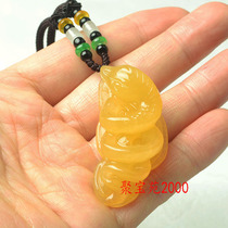 Yunnan natural yellow dragon jade twelve zodiac signs pendant animal year mascot pendant three-dimensional finely carved snake jade pendant