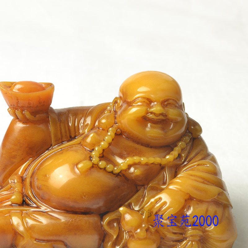 黄龙玉弥勒佛摆件：笑佛的魅力，给你满满正能量！-珠宝奇石-淘宝百科网