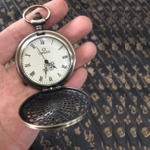 Nostalgic hollow fully automatic mechanical pocket watch retro flip necklace elderly hanging watch male and female student exam special watch