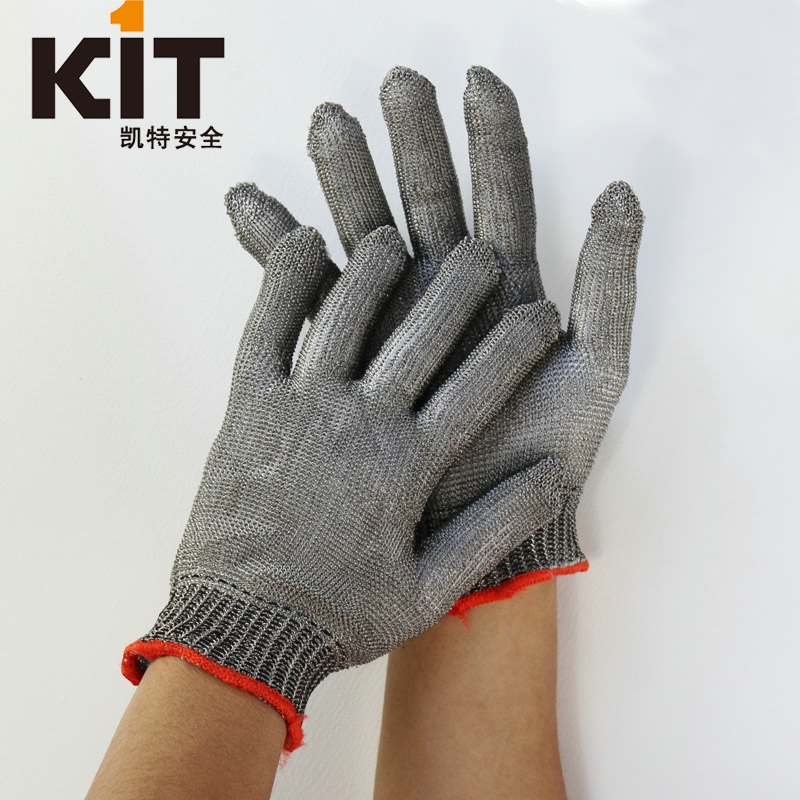 KIT Domestic Stainless Steel Wire Gloves Super Cutting Resistant Blade Inspection Factory Slaughterhouse Special Labor Protection Gloves