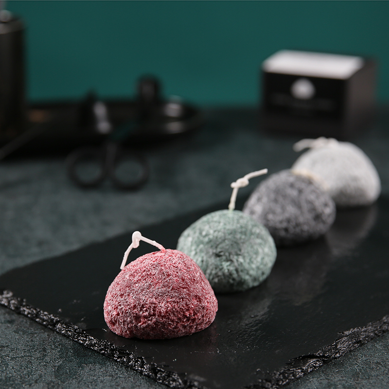 Nordic Stone Aromatherapy Wax Cobblestone Candle Smoke-free Aromatherapy Fragrance Girlfriends Hand-made Ice flower fragrance