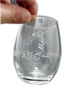 glass cup ultraviolet marking laser engraving laser lettering diy laser lettering red wine glass exclusive logo design