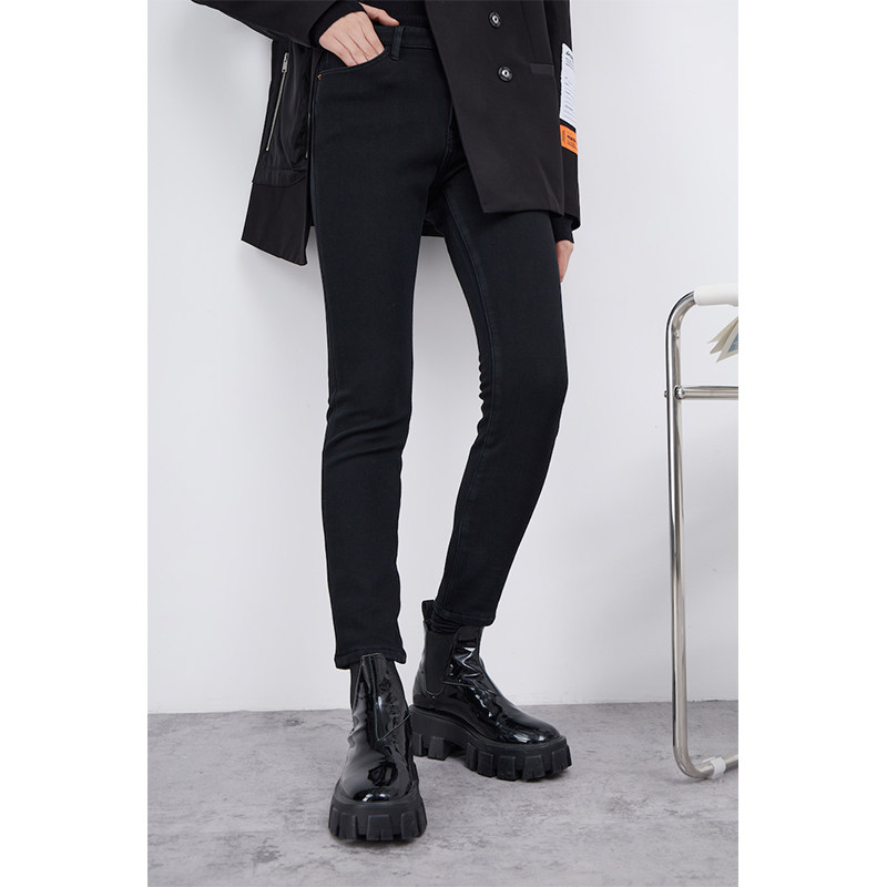 Highly recommended cold-resistant master technology blessing giant warm minus 15 degrees plus cashmere thin jeans autumn and winter