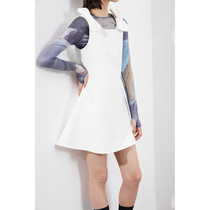 (Solitary product leak) playful three-dimensional bow decoration aged A sleeveless white dress