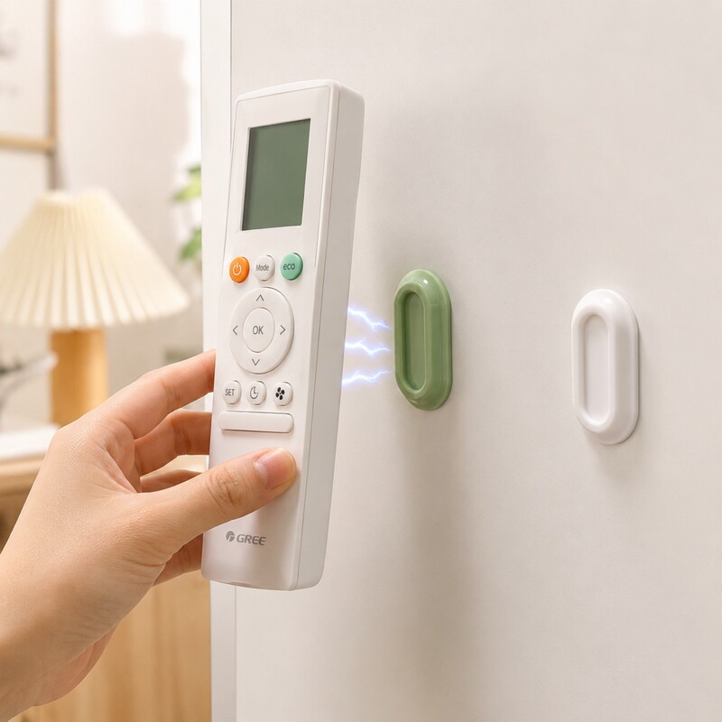 Silent Silicone Remote Control Magnetic Holder for Tv and Air Conditioner Remote Storage, Wall-Mounted Magic Tool with Strong Magnetic Hook