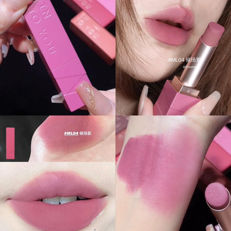 Don'T Be Too Trendy. Olive Skin Supermodel Please Go for Cool Colors. into You Matte Lipstick Ml04 Low Saturation Gray Pink Purple