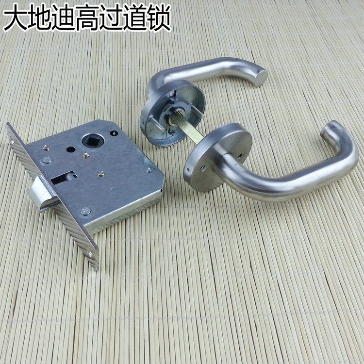 A6 round tube stainless steel fire lock escape door lock fire door aisle lock safety door lock