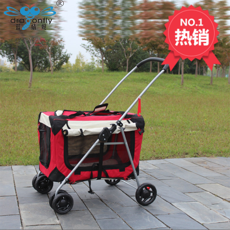 Pet trolley dog ​​trolley cat trolley pet trolley light portable foldable detachable outdoor car