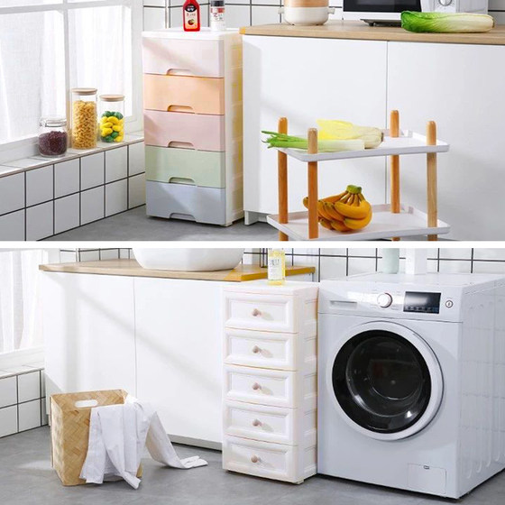 夹缝收纳柜子抽屉式浴室厨房卫生间缝隙多层窄边置物架卧室床头柜