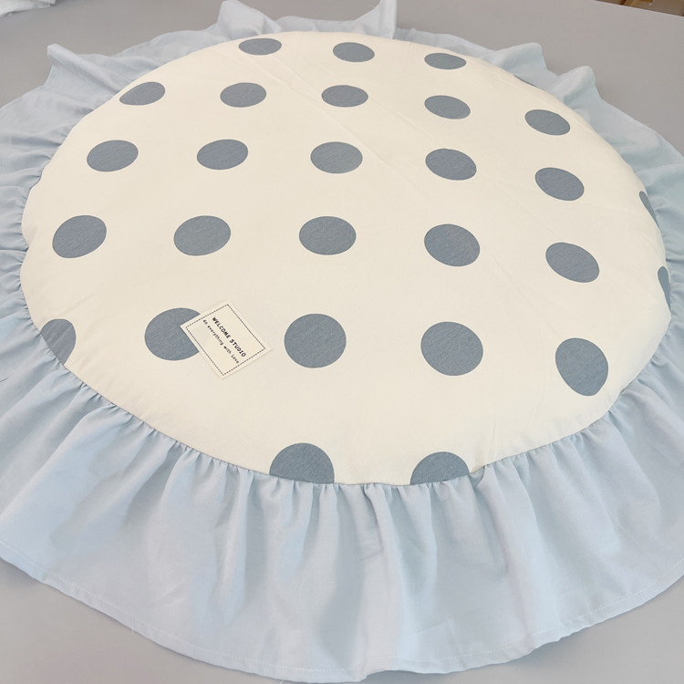 Handmade detachable and washable Korean summer pet soft round cotton dog mat cat mat Maltese Yorkshire nest