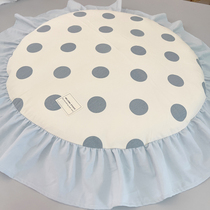 Hand-removable and washable Korean summer pet soft round cotton dog mat cat mat Maltese Yorkshire den