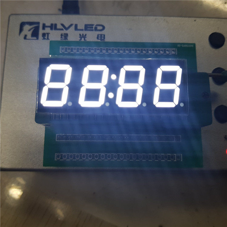 Clock conmasculine glow pipe 0 56 inch white light 4-digit sun clock points can be divided to light up 5643DW-30 core