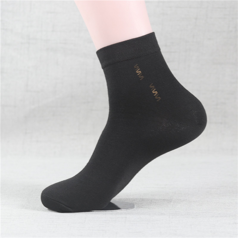 Sói chéo nam vớ cotton được bọc riêng trong ống cotton dày khử mùi thấm hút mồ hôi 12 hộp quà tặng đôi vớ uniqlo