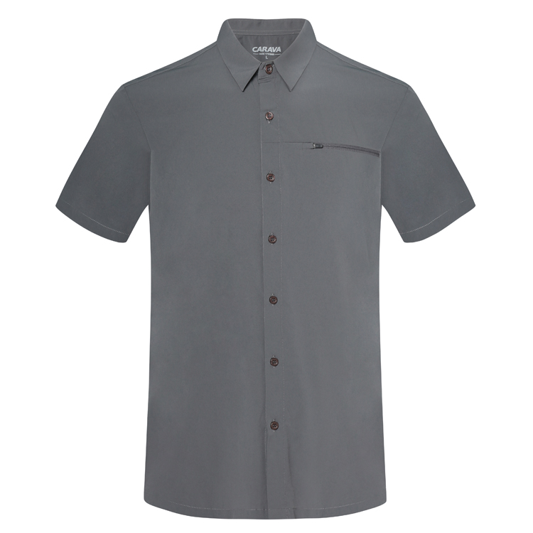 Karvo men's spring and summer outdoor light breathable stretch short sleeve quick-drying shirt 559041