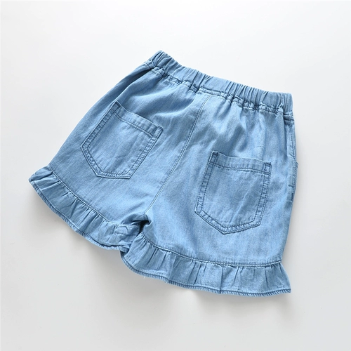 Летняя джинсовая юбка, шорты, штаны, мультяшный милый тонкий кролик, эластичная талия