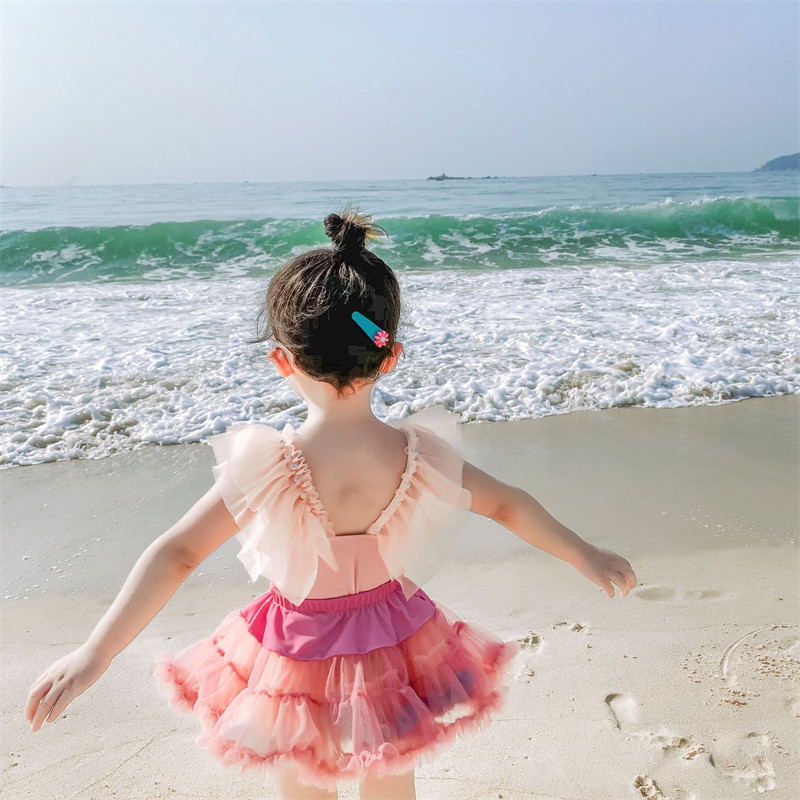 Купальный костюм / плавки 儿童泳衣女童洋气连体泳装女宝宝游泳衣速干女童泳衣2024新款裙子 OTHER