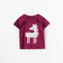 Summer new childrens clothes girl cotton short - sleeved T - shirt for stereo baby half sleeve baby cute shirt 3 years old