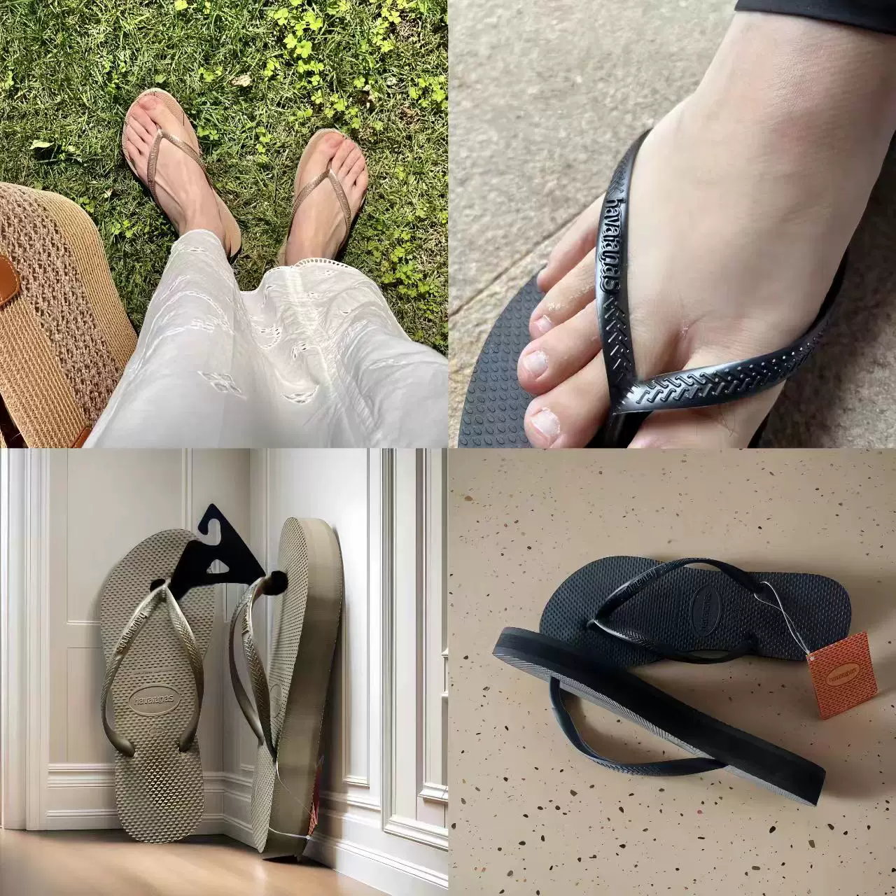 Женские шлепанцы на танкетке Havaianas Slim Flatform, летние, с толстой подошвой, с увеличенным уклоном