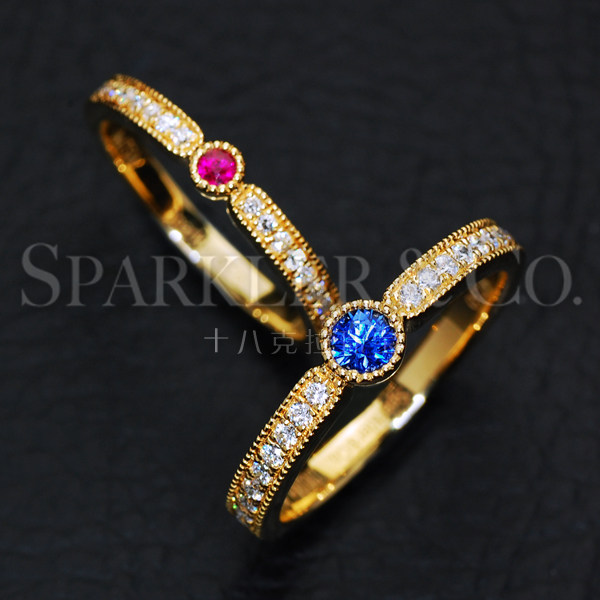 Succinct brief Everyday Life Style Colorful Jewel Jewelry Ring Platoon Custom Style Recommendation * First Period