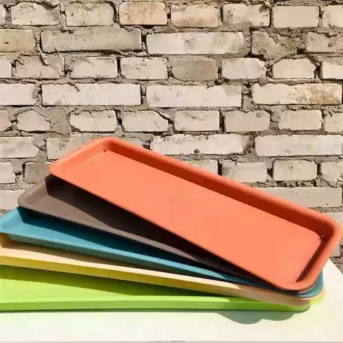 Очень большой прямоугольный пластиковый цветочный горшок, увеличенная толщина