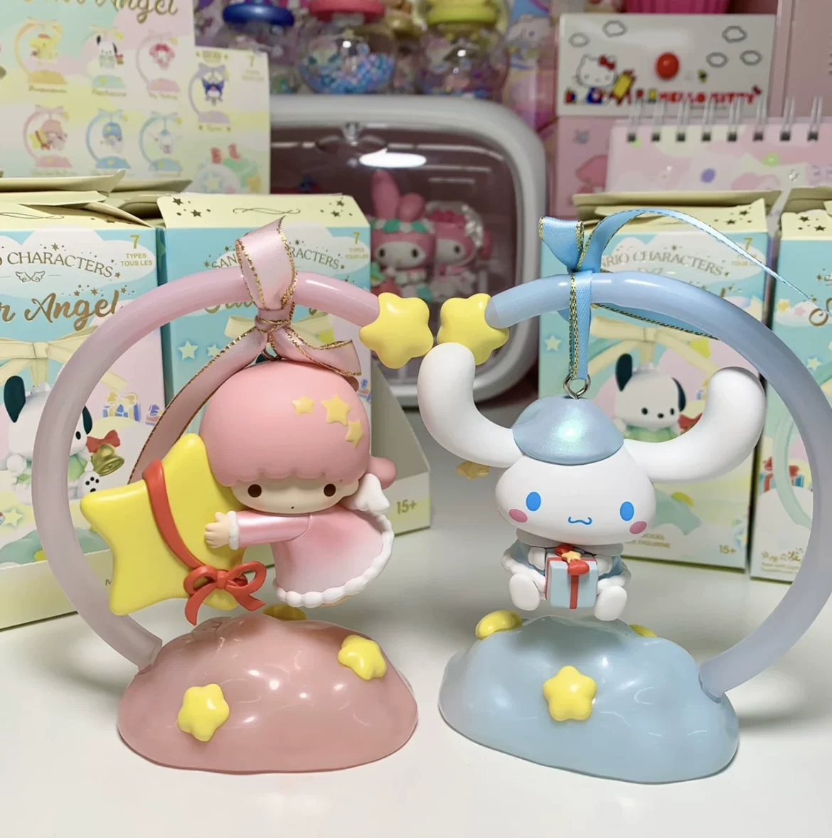 Оригинальная Spot: названия Чуанг Юпинo MINISO Санли Звёзды Желания Ангел Свет Свет слепая коробка Tide Gifts