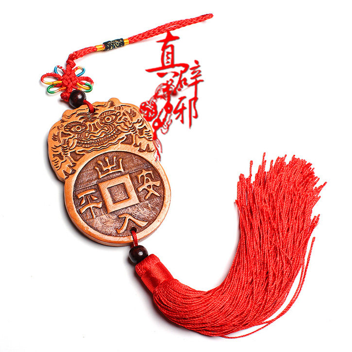 Natural peach wood in and out of safe car ornaments car ornaments all the best car pendants peach wood pendant pendant women