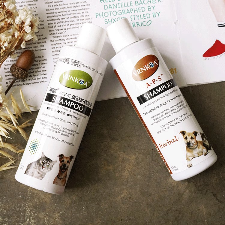 Meat-faced cat American bay coffee skin care shampoo cat moss medicated bath dog shower gel prevention and treatment of fungus