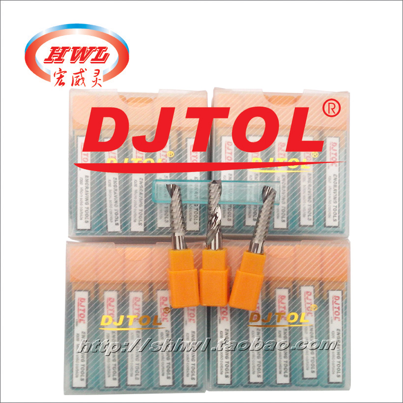 Djeet Single-edged imported knife spiral milling cutter PVC acrylic computer engraving machine Quality cutter 3 17mm