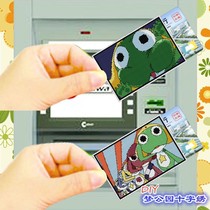 Dream Park DMC line cross stitch card set material bag green frog caucao 1 cartoon cute wind can be fixed finished product