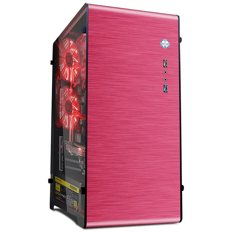 Youze MJ3 aluminum chassis MATX ITX motherboard ATX power supply small chassis side penetration backline aluminum chassis